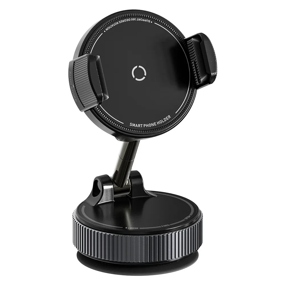 MagSafe Car Phone Mount with Vacuum Suction Cup – Magnetic Dashboard Holder, 360° Rotatable & Foldable, Strong Magnet for iPhone 15/14/13 and Android